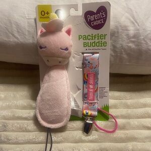 Playtex Pink Unicorn Pacifier Holder